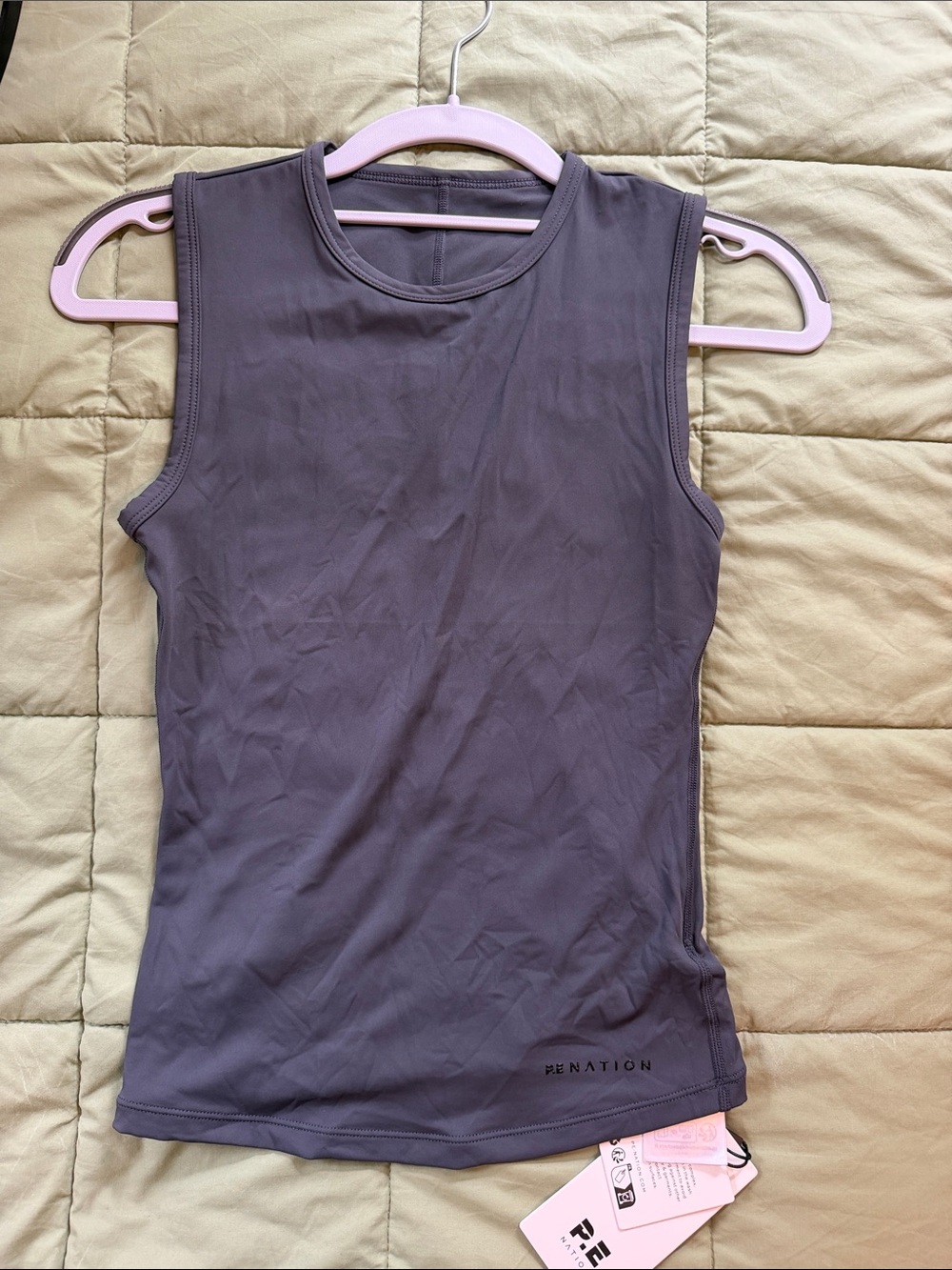 P.E Nation Charcoal Athletic Crewneck Tank